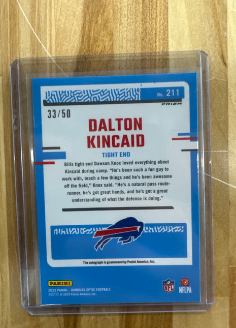 2023 Optic Dalton Kincaid Pink Velocity Rookie Auto /50