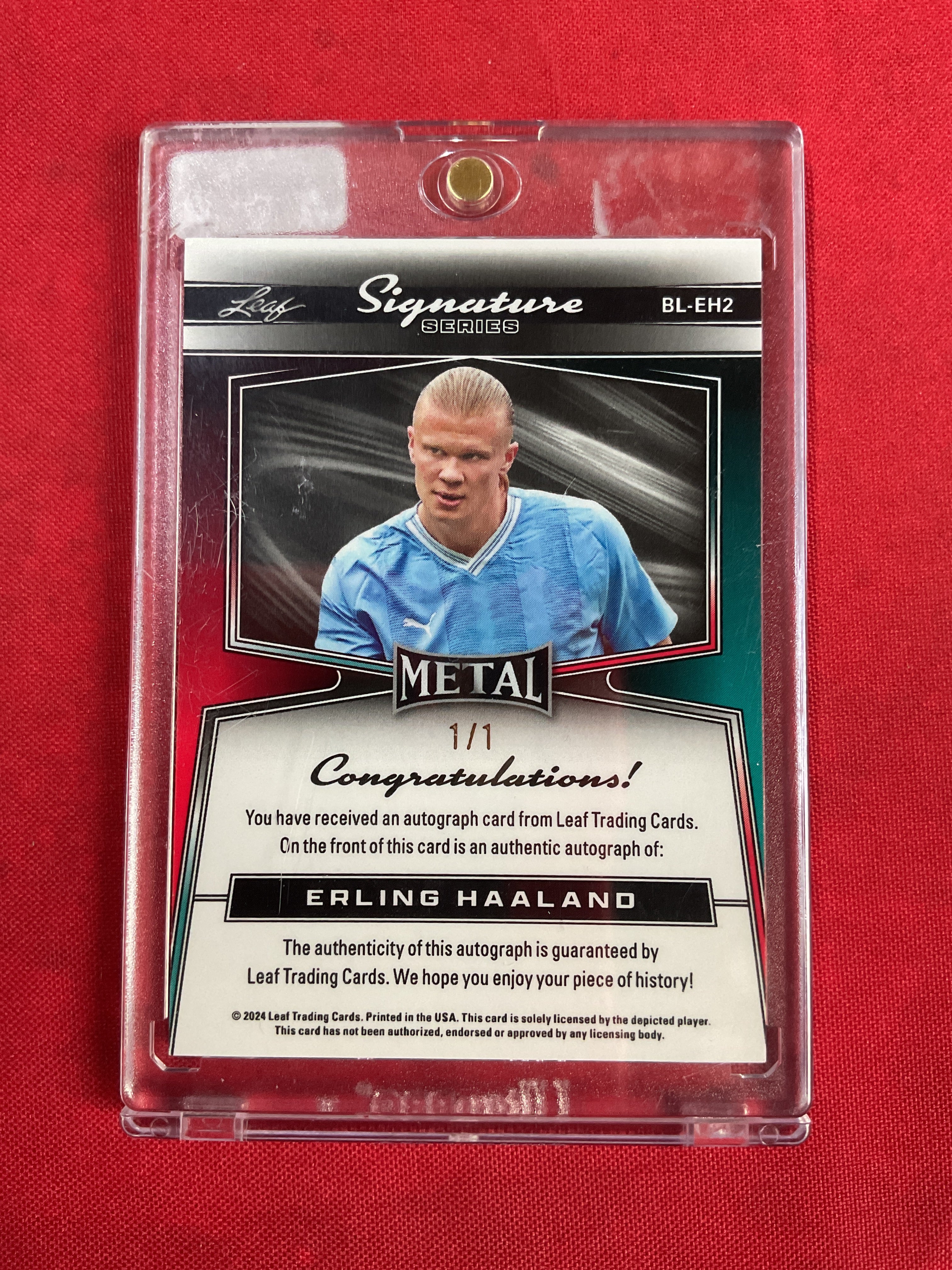 2024 Leaf Metal Erling Haaland Auto 1/1