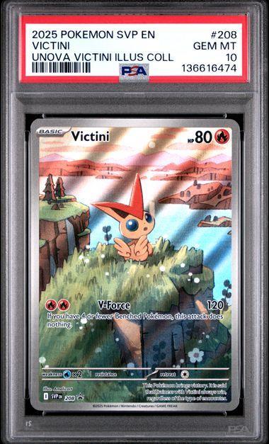 2025 Pokemon Promo VIctini 208 PSA 10