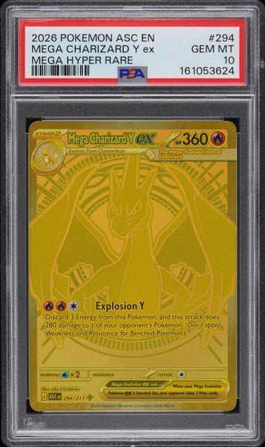 2025 Pokemon Ascended Heroes Mega Charizard Y ex 294 PSA 10 624