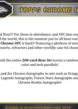 2024 Topps Chrome UFC Blaster Box