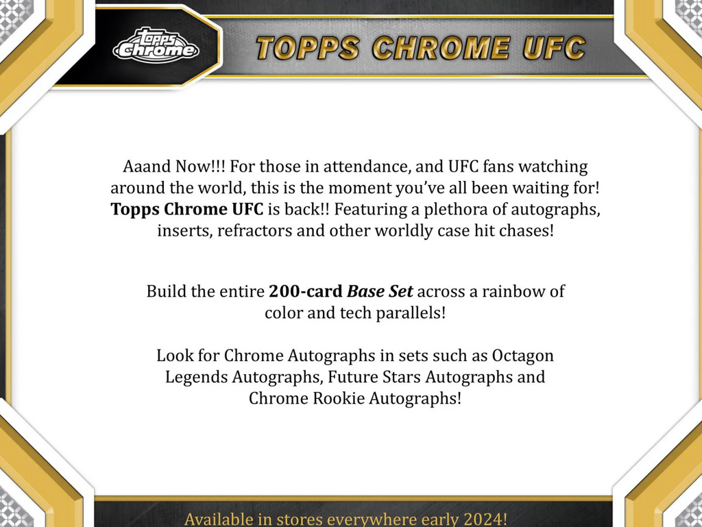 2024 Topps Chrome UFC Blaster Box