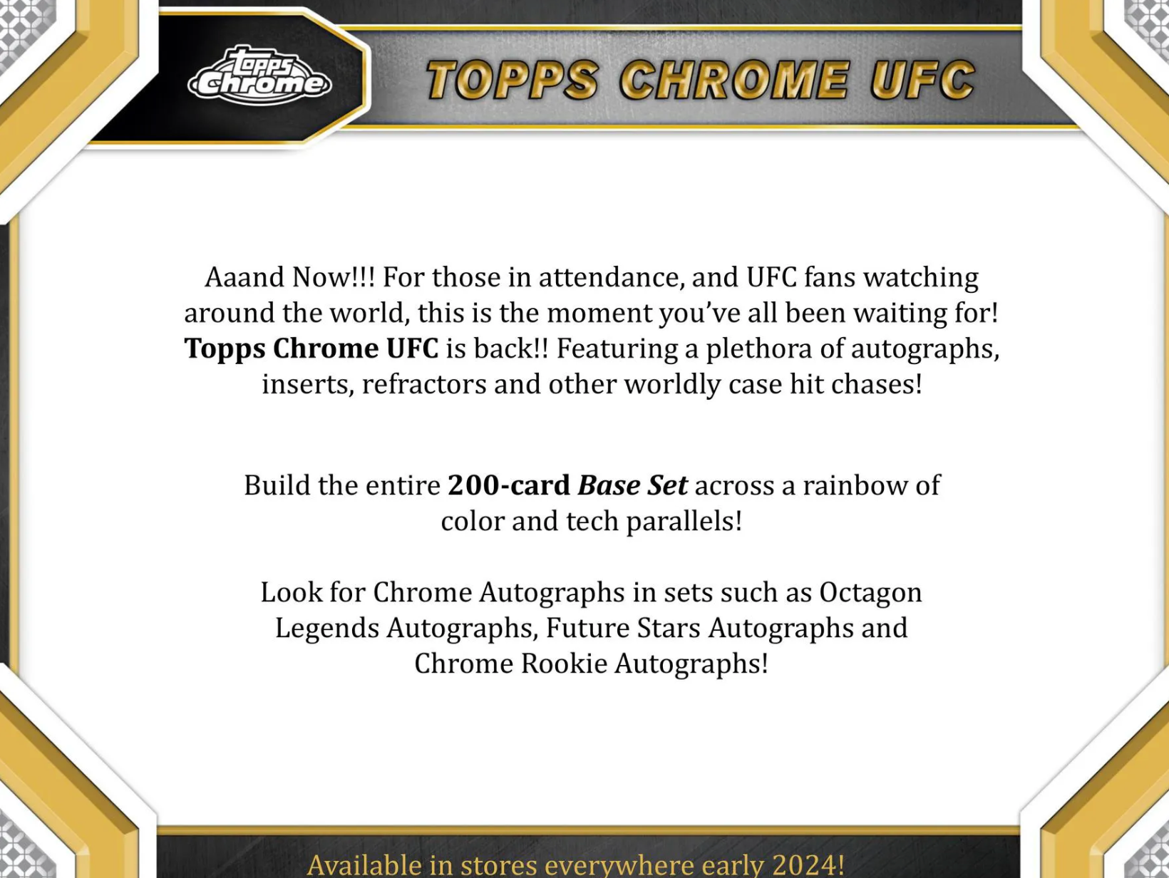 2024 Topps Chrome UFC Blaster Box