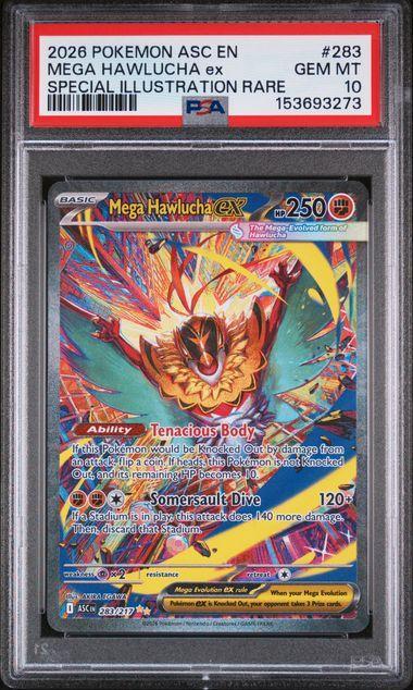 2026 Pokemon Ascended Heroes Mega Hawlucha ex 283 PSA 10