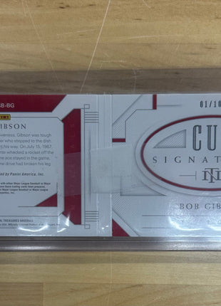 2021 National Treasures Bob Gibson Cut Signatures Auto /10