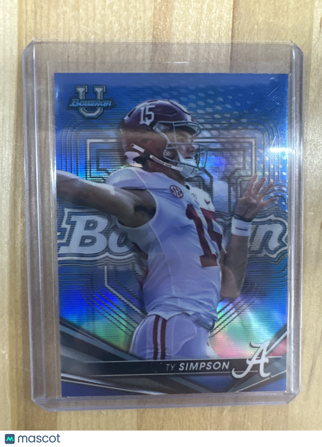 2022 Bowman Best University RC TY SIMPSON Blue /150
