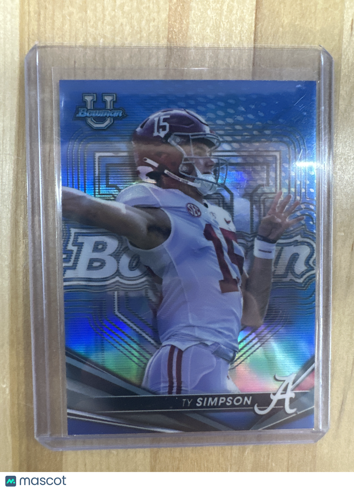 2022 Bowman Best University RC TY SIMPSON Blue /150