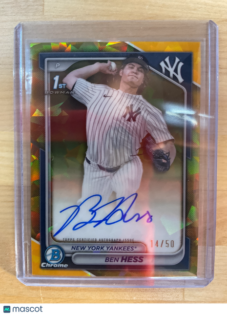 2024 Bowman Sapphire Ben Hess Gold Auto /50