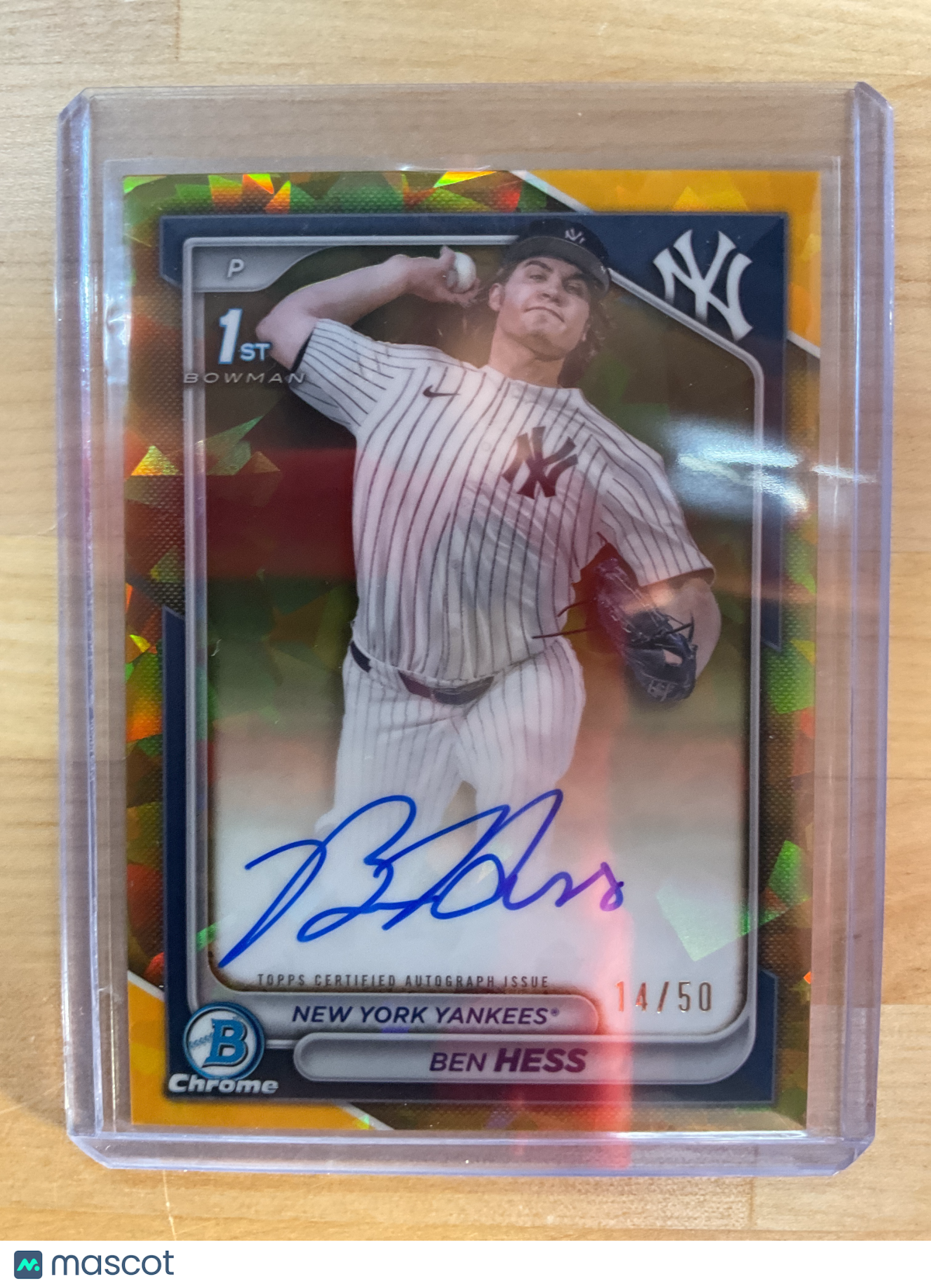 2024 Bowman Sapphire Ben Hess Gold Auto /50