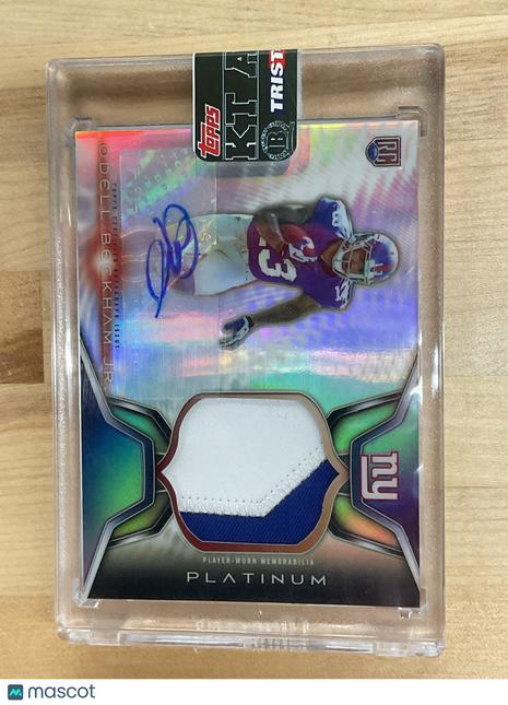 2014 Topps Platinum Odell Beckham Jr Patch Auto Rookie
