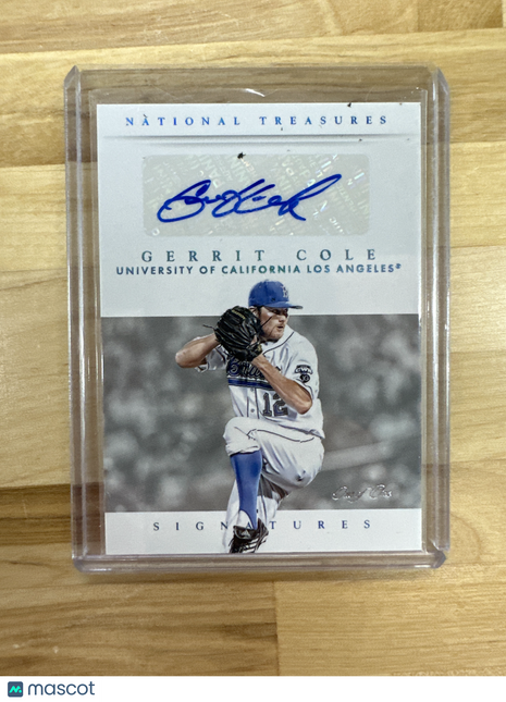 2015 National Treasures Gerrit Cole Signature 1/1 Auto