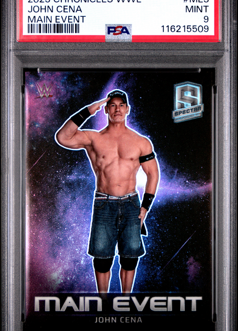 2023 Panini Chronicles WWE Main Event John Cena #ME3 PSA 9