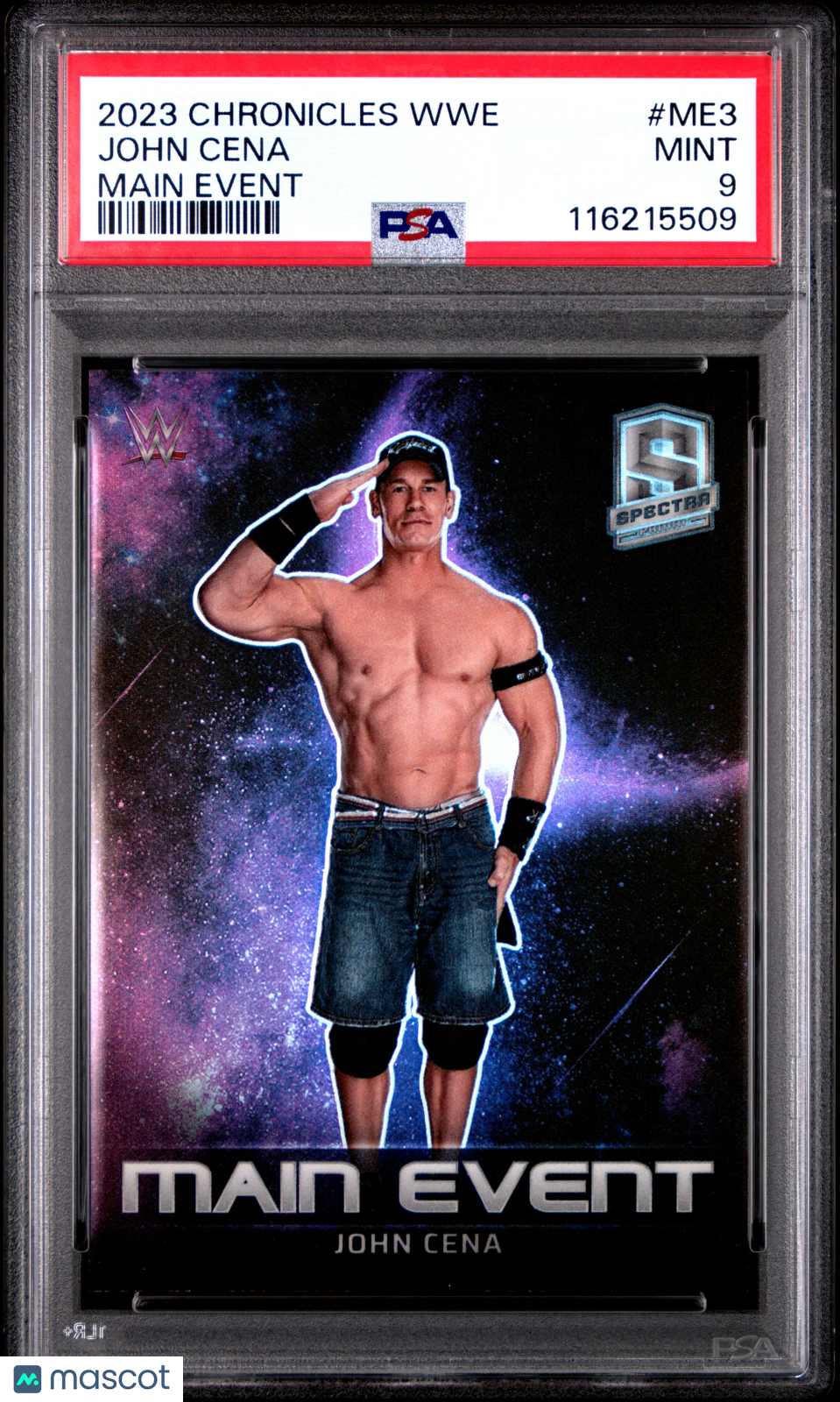 2023 Panini Chronicles WWE Main Event John Cena #ME3 PSA 9