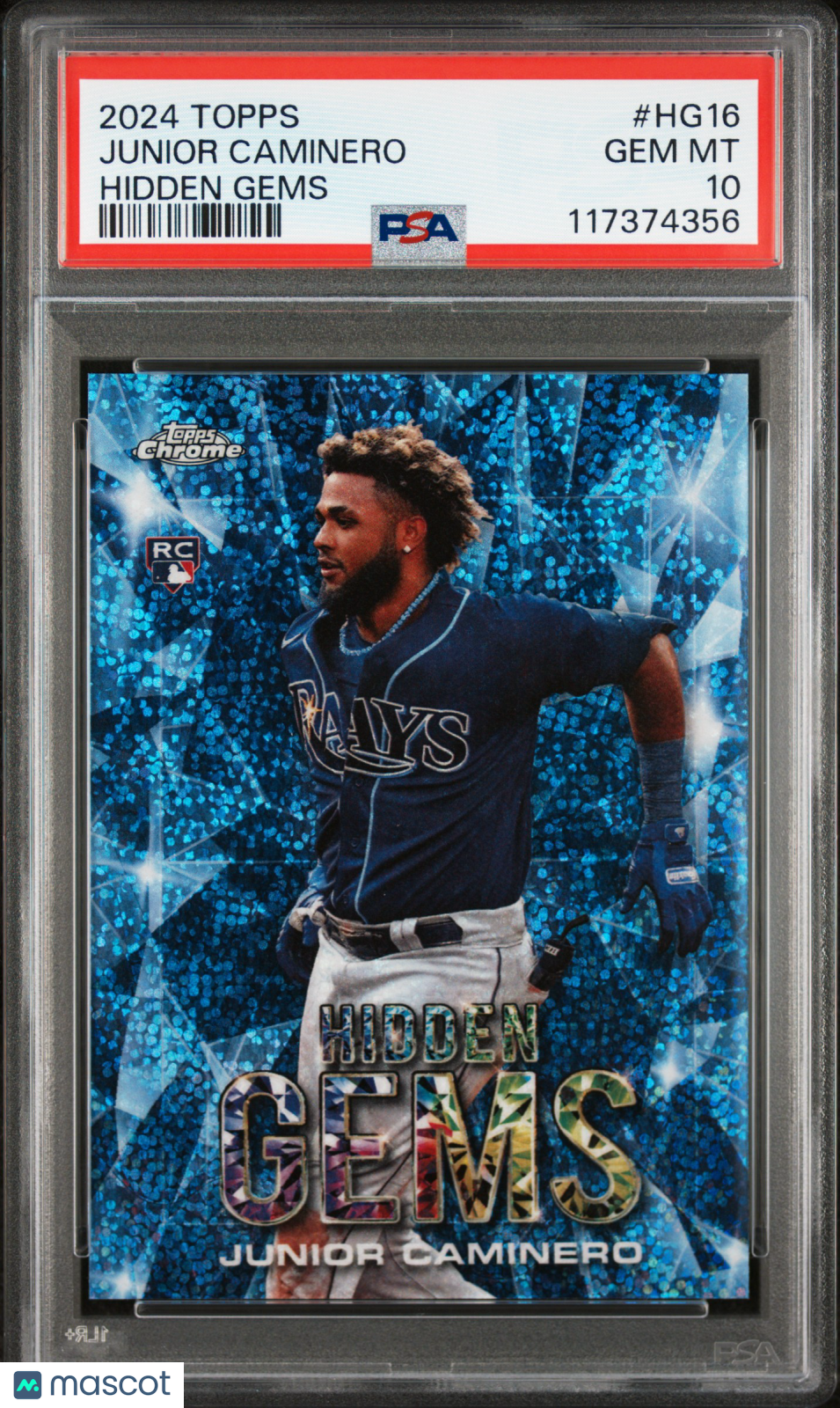 2024 Topps Hidden Gems Junior Caminero #HG16 PSA 10