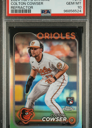 2024 Topps Chrome Colton Cowser Refractor #278 PSA 10