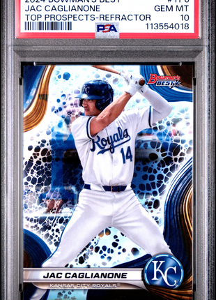 2024 Bowman's Best Top Prospects Jac Caglianone Refractor #TP6 PSA 10