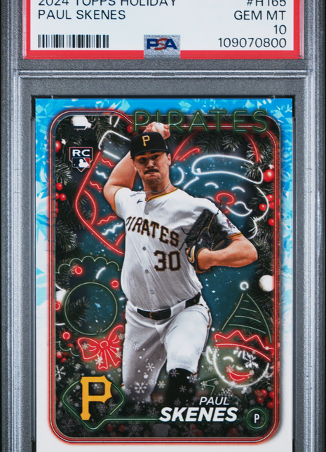 2024 Topps Holiday Paul Skenes #H165 PSA 10