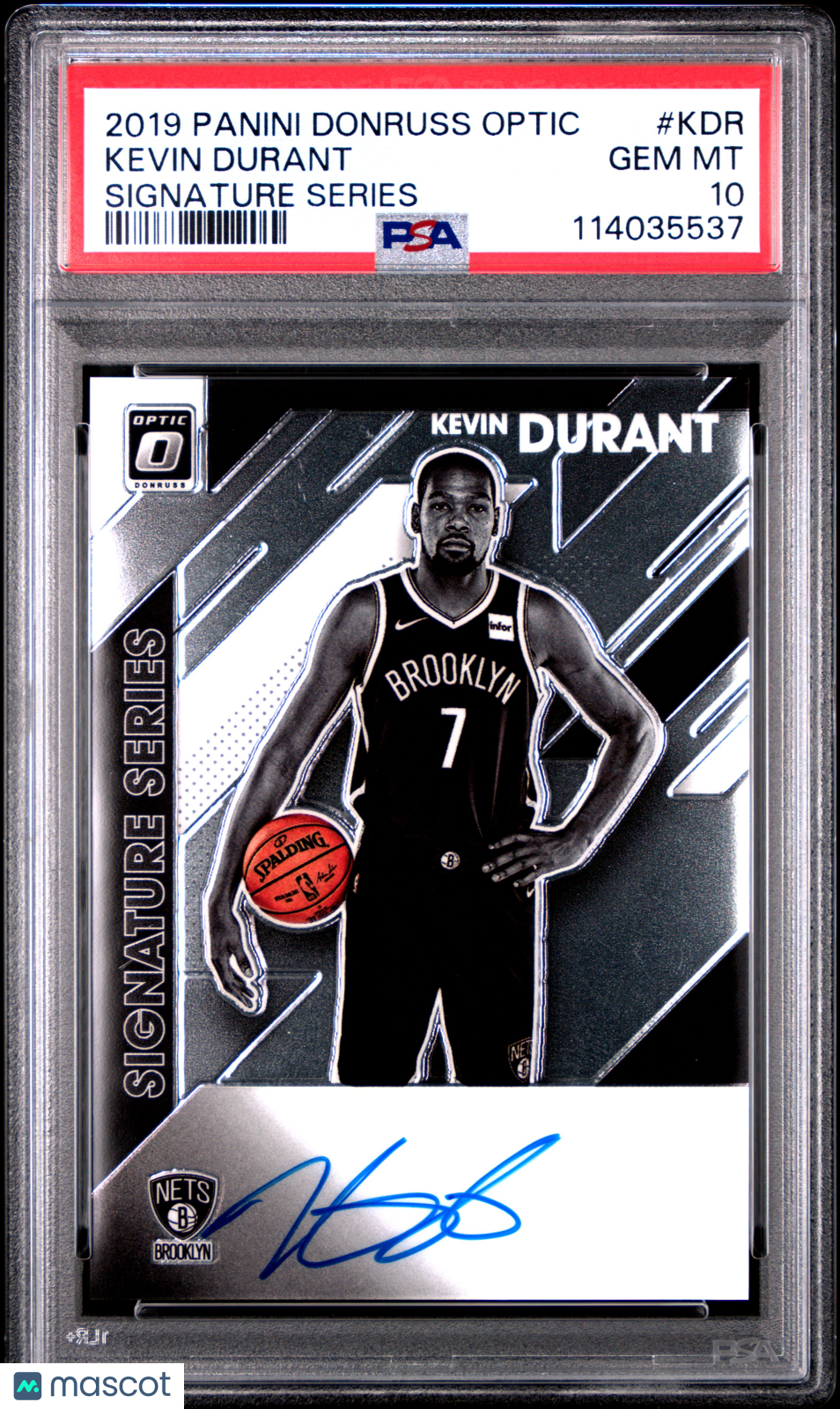 2019 Panini Donruss Optic Signature Series Kevin Durant #KDR PSA 10