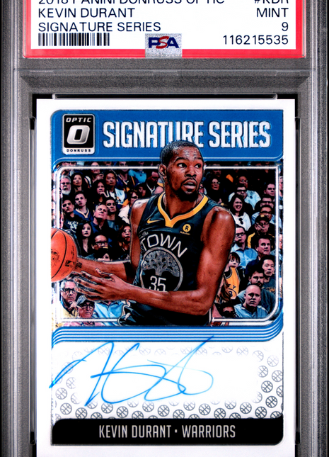 2018 Panini Donruss Optic Signature Series Kevin Durant #KDR PSA 9