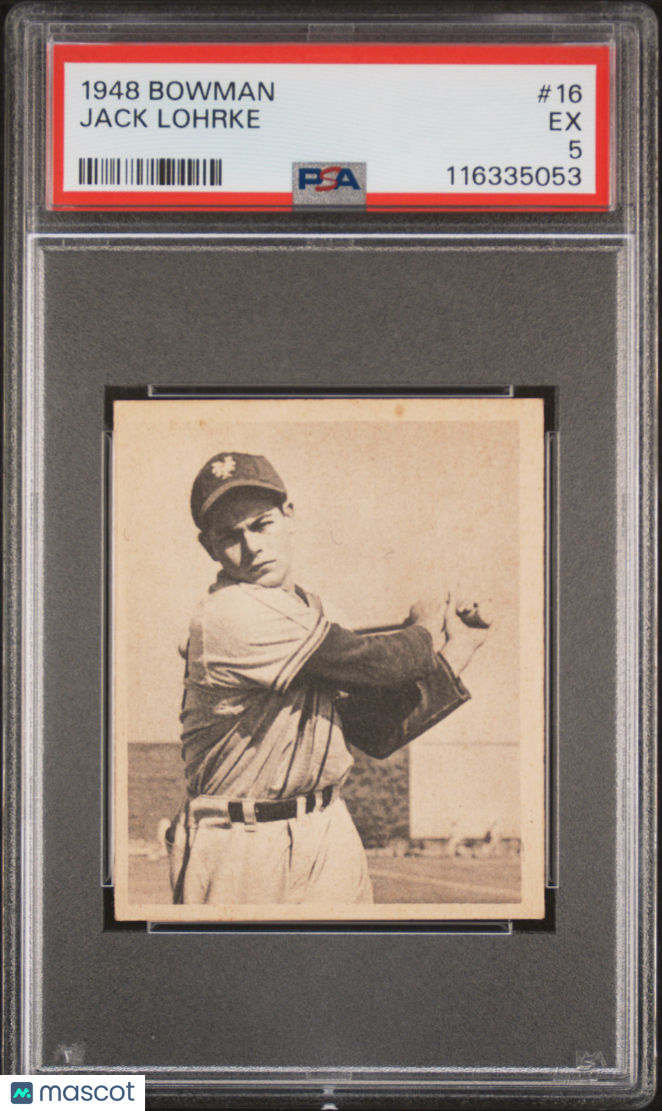 1948 Bowman Jack Lohrke #16 PSA 5