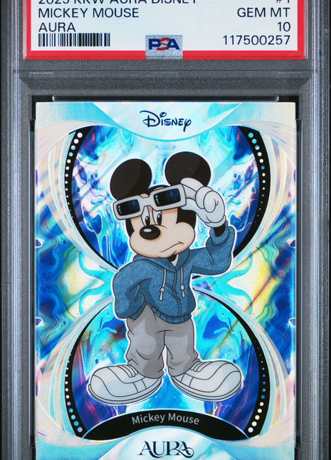 2025 Kakawow Aura Disney Aura Mickey Mouse #1 PSA 10