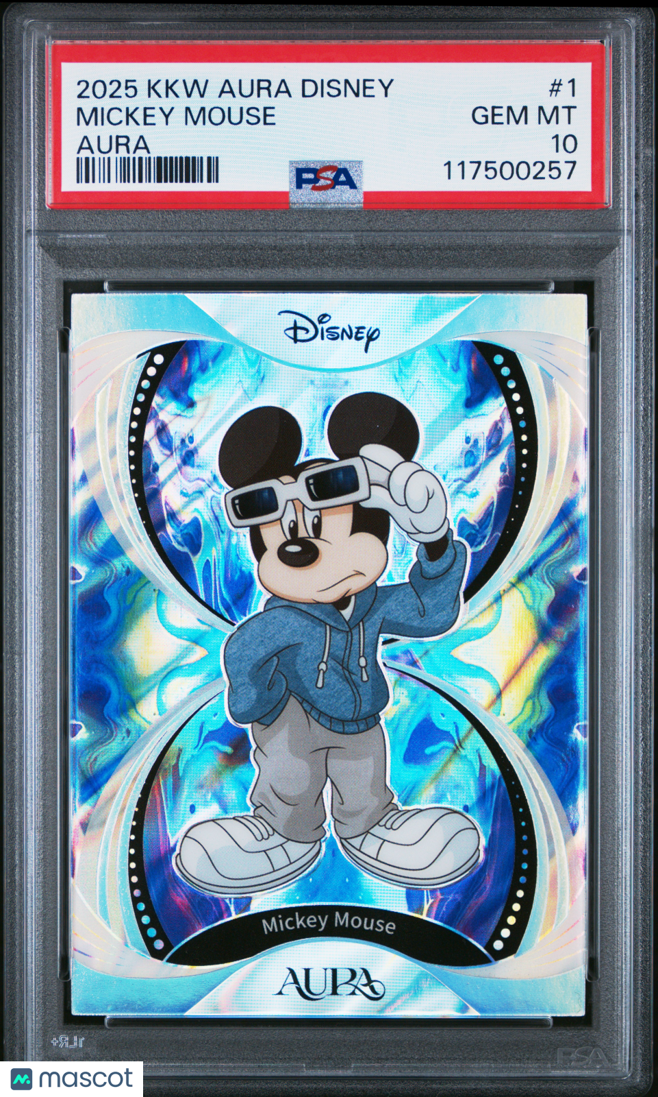 2025 Kakawow Aura Disney Aura Mickey Mouse #1 PSA 10