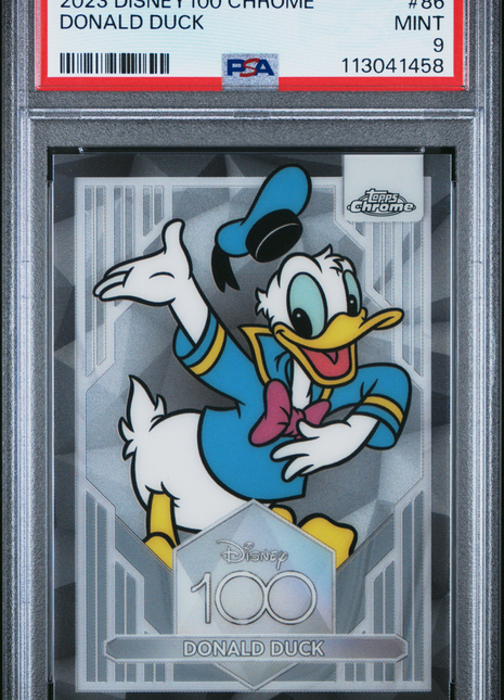 2023 Topps Chrome Disney100 Donald Duck #86 PSA 9