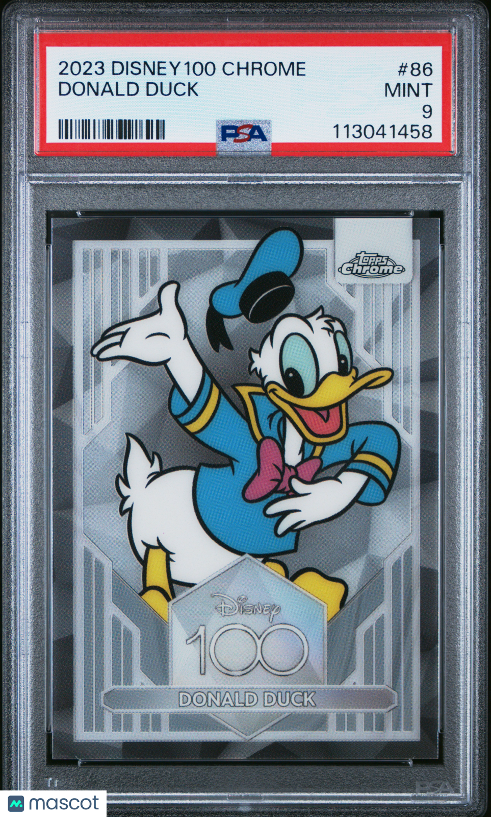 2023 Topps Chrome Disney100 Donald Duck #86 PSA 9