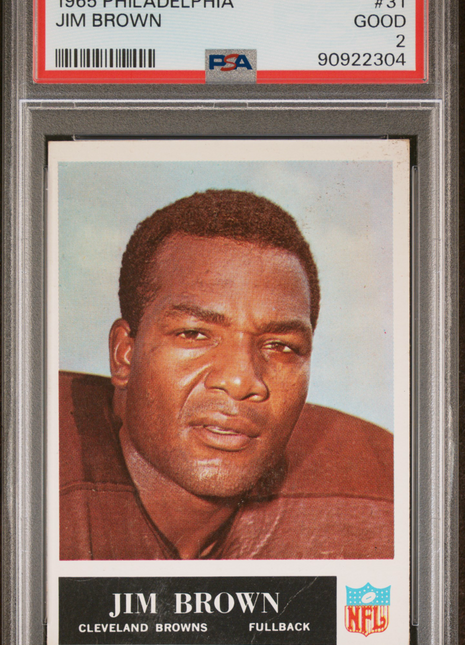 1965 Philadelphia Jim Brown #31 PSA 2