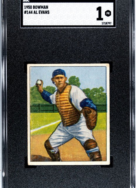 1950 Bowman Al Evans #144 SGC 1