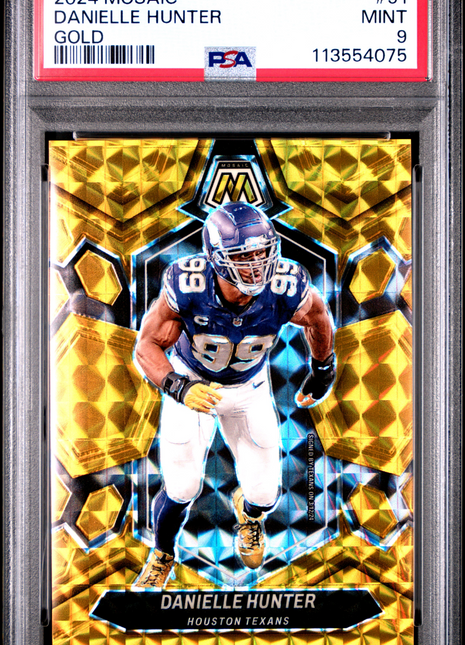 2024 Panini Mosaic Danielle Hunter Gold #91 PSA 9
