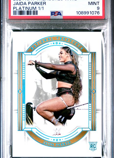 2024 Panini National Treasures WWE Jaida Parker Platinum #4 1/1 PSA 9