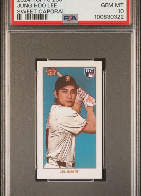 2024 Topps 206 Jung Hoo Lee Sweet Caporal Rookie PSA 10 2024 Topps 206 Jung Hoo Lee Sweet Caporal PSA 10