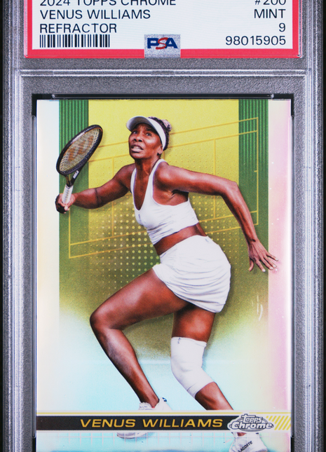 2024 Topps Chrome Tennis Venus Williams Refractor #200 PSA 9
