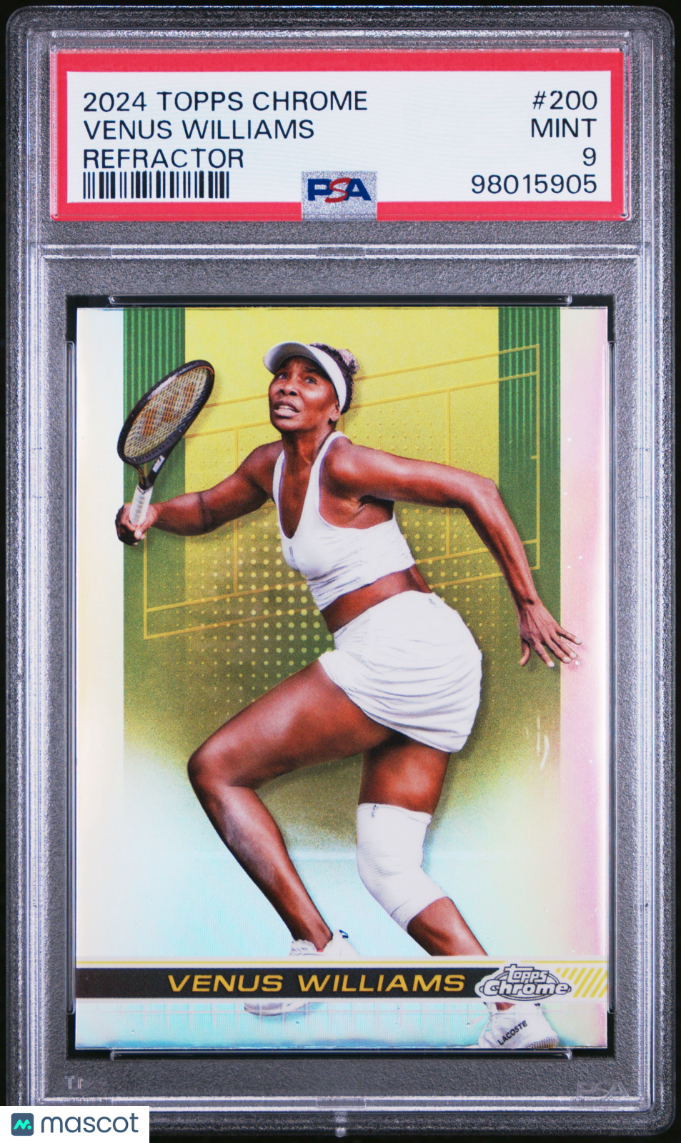2024 Topps Chrome Tennis Venus Williams Refractor #200 PSA 9