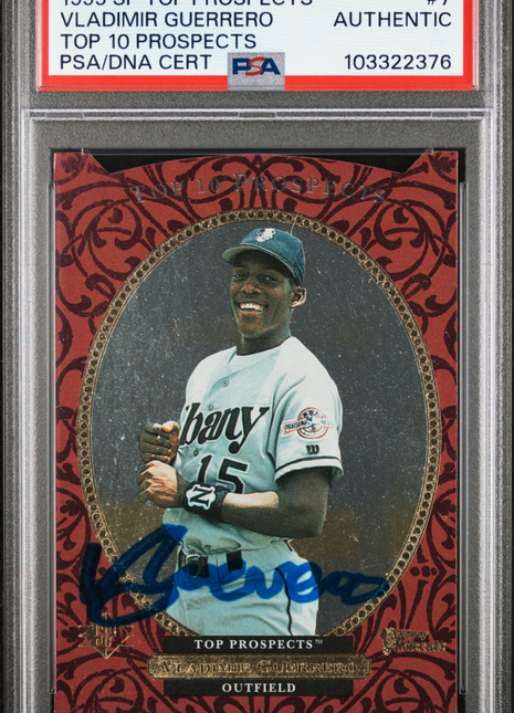 1995 SP Top Prospects Vladimir Guerrero 10 #7 PSA A