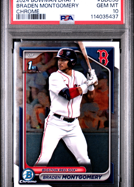 2024 Bowman Draft Braden Montgomery Chrome #BDC58 PSA 10