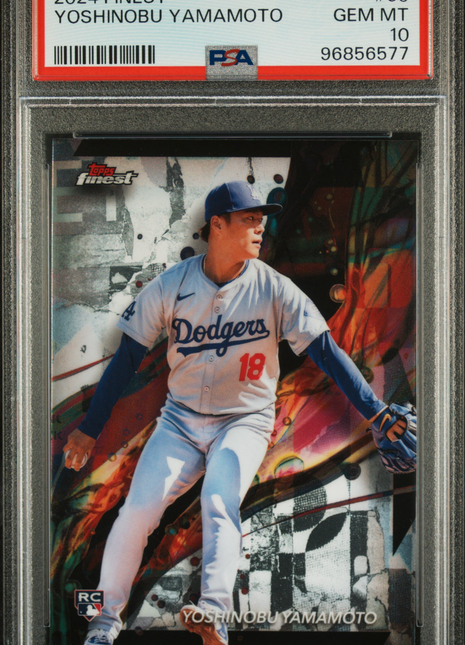 2024 Topps Finest Yoshinobu Yamamoto #50 PSA 10