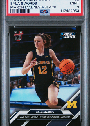 2025 Bowman U Now March Madness Syla Swords Black #5 PSA 9