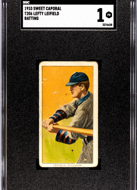 1910 Sweet Caporal (T206) Lefty Leifield Batting SGC 1