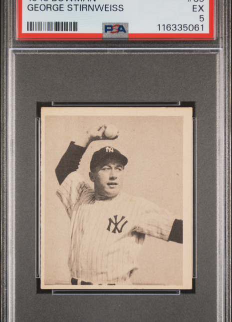 1948 Bowman George Stirnweiss #35 PSA 5