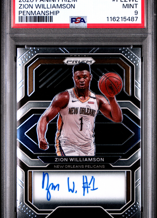 2020 Panini Prizm Penmanship Zion Williamson #PEZWL PSA 9