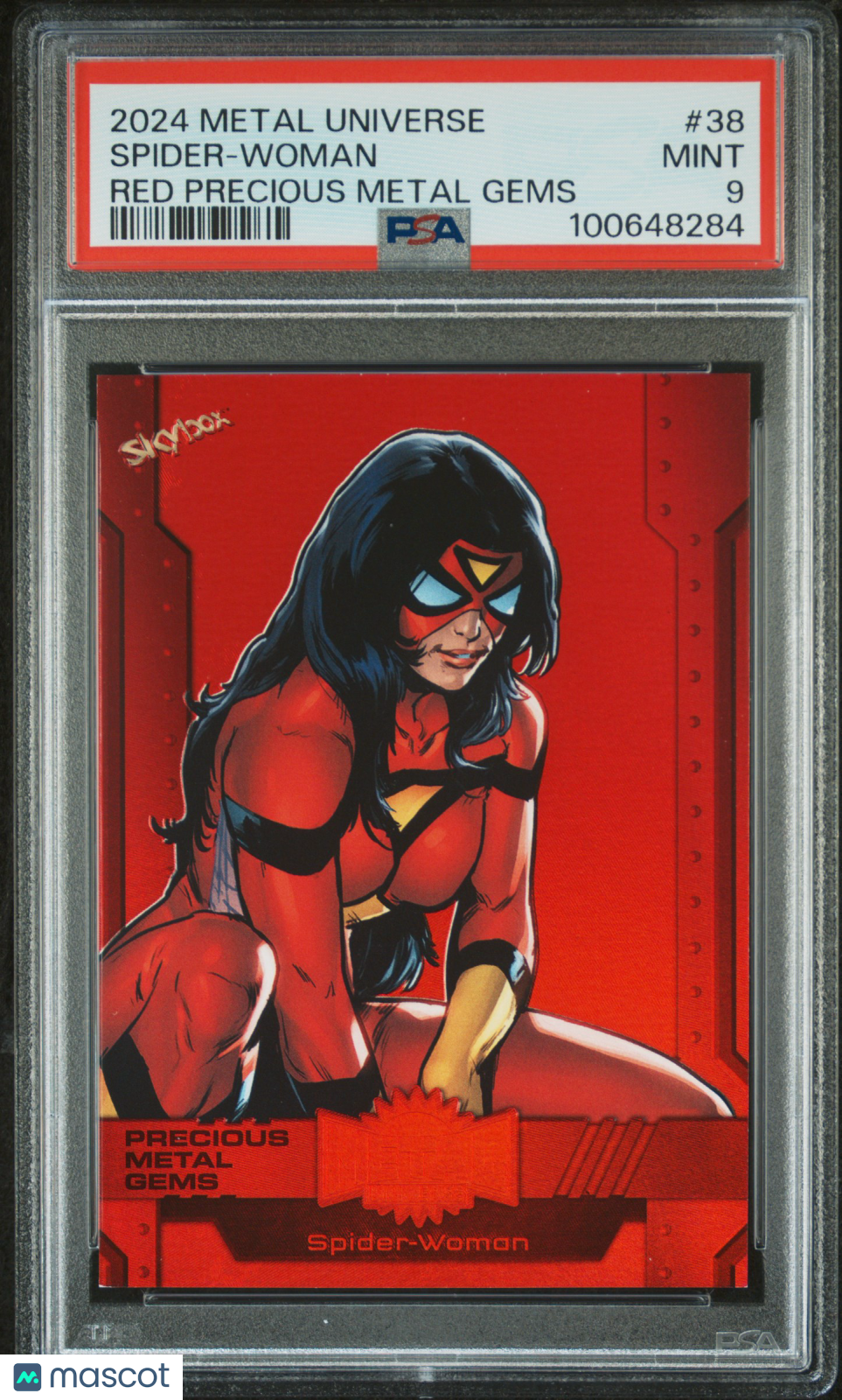 2024 Skybox Metal Universe Avengers Spider-Woman #38 PSA 9