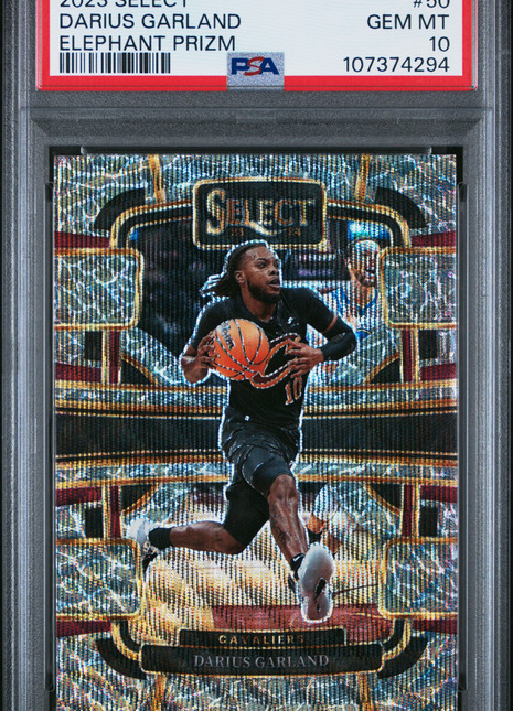 2023 Panini Select Darius Garland Elephant Prizm #50 PSA 10