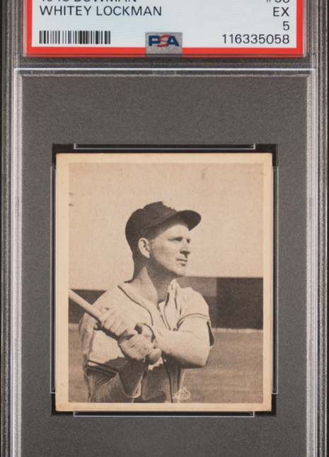 1948 Bowman Whitey Lockman #30 PSA 5