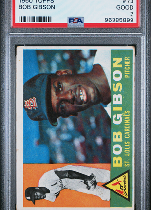 1960 Topps Bob Gibson #73 PSA 2