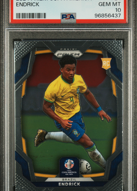 2024 Panini Prizm Conmebol Copa America Endrick #24 PSA 10