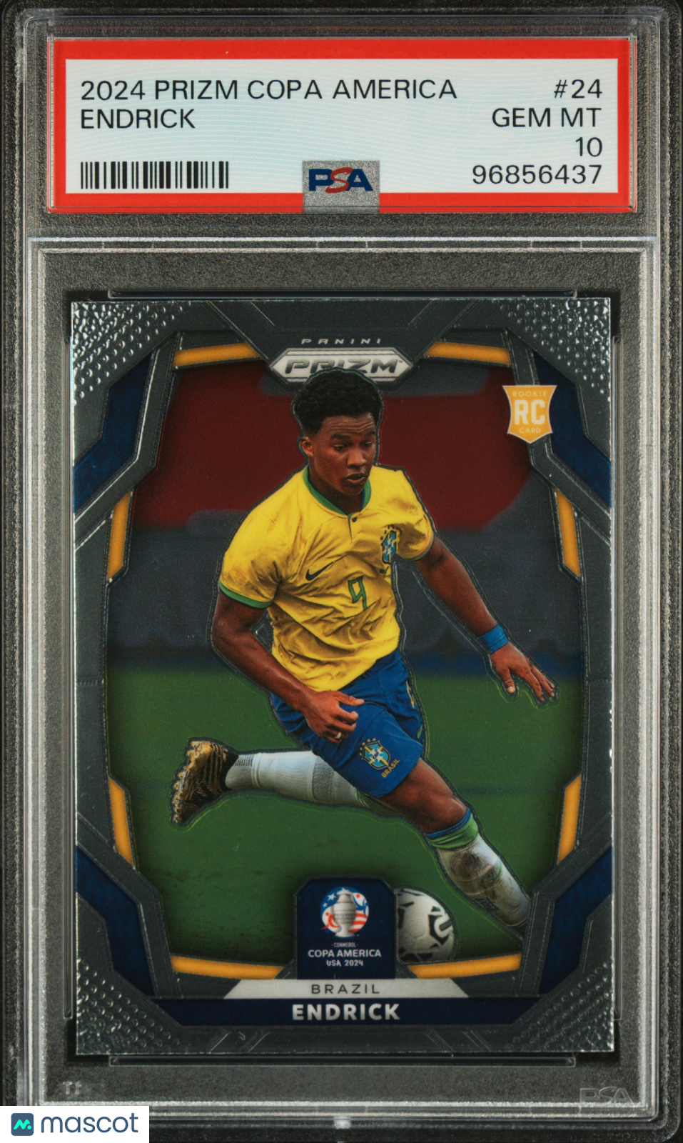 2024 Panini Prizm Conmebol Copa America Endrick #24 PSA 10