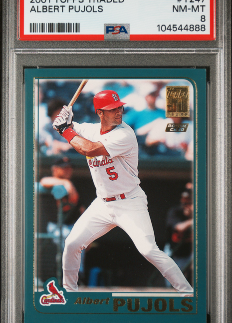 2001 Topps Traded Albert Pujols #T247 PSA 8