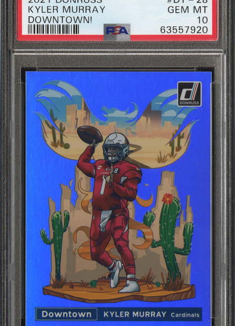 2021 Panini Donruss Downtown Kyler Murray Downtown! #DT-28 PSA 10